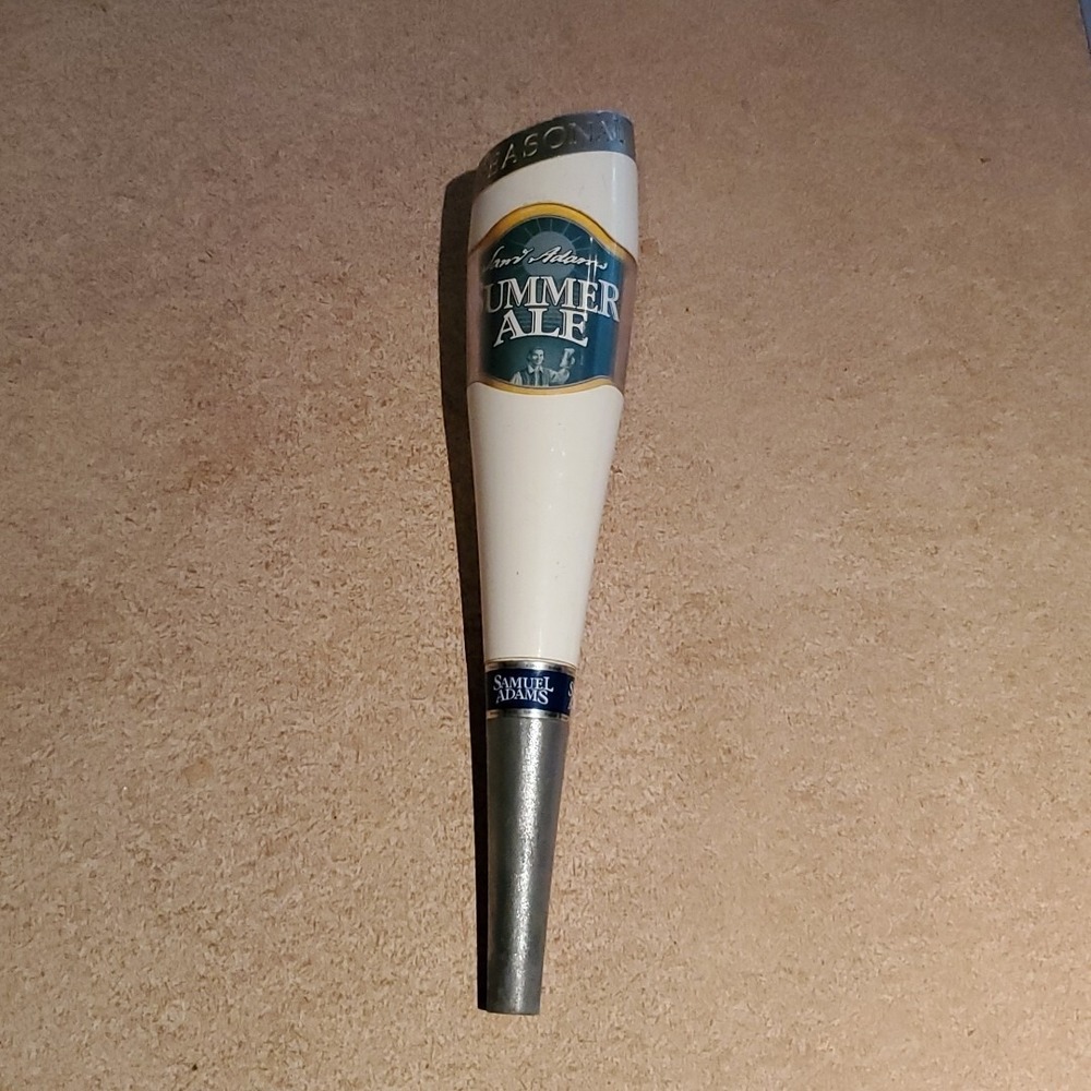 Samuel Adams Tap Handle OS Seasonal Summer Ale Barware Decor White Silver